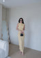 High Neck Sleeves Long Body-con Dress